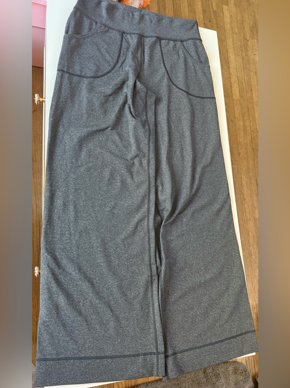 lululemon athletica Women's Wide-Leg Active Pants in Gray - Size 6 (oversized)